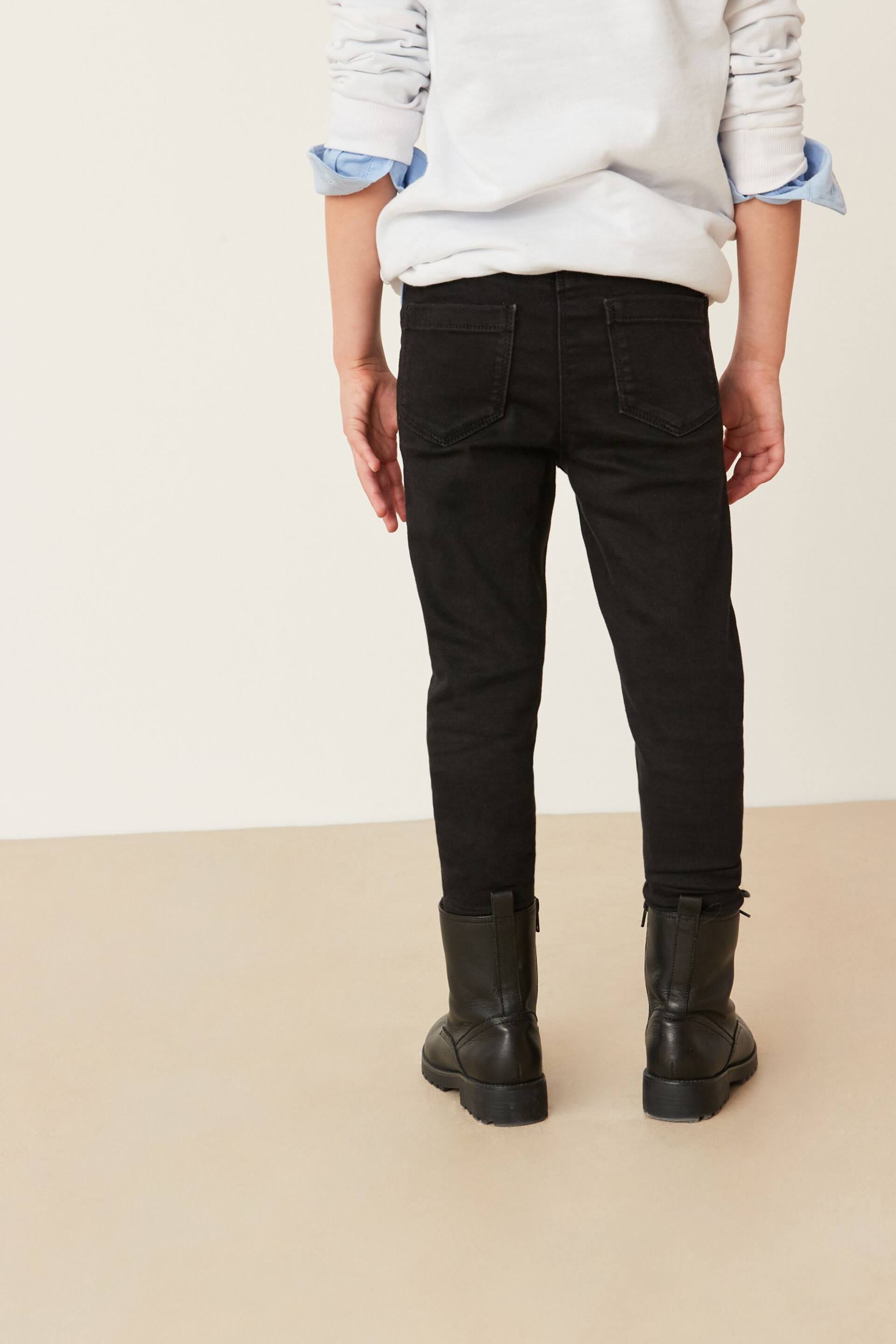 Black Slim Fit Skinny Jeans (3-16yrs) - Image 4 of 7