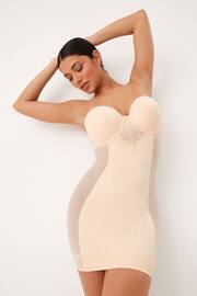 Nude DD+ Firm Tummy Control Lightly Padded Lace Slip - Image 1 of 8
