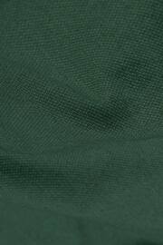Dark Green Slim Fit Washed Textured Cotton Shirt - Image 6 of 6