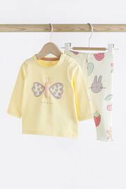 Yellow Butterfly Baby Top And Leggings Set - Image 1 of 7