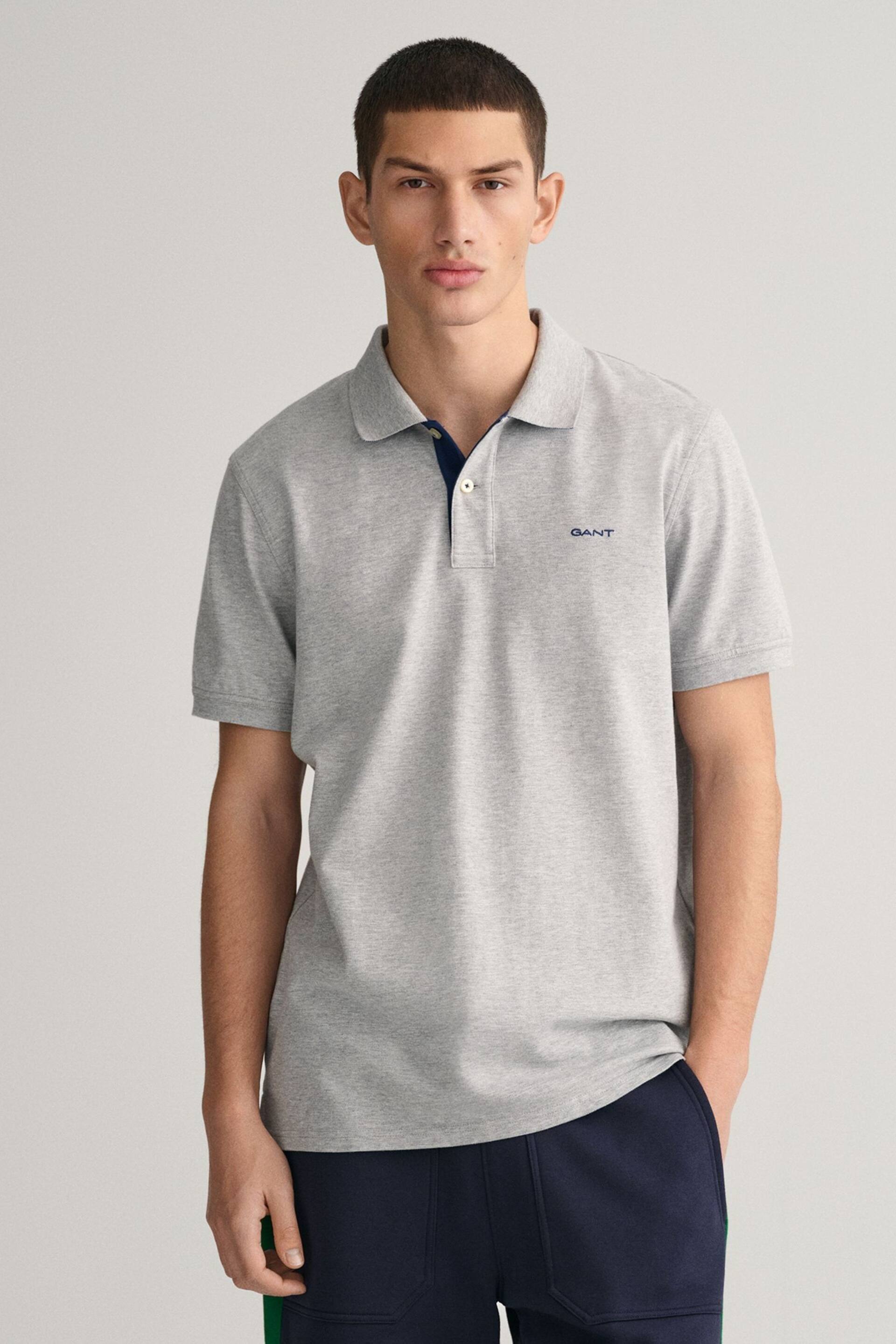 GANT Contrast Collar Polo Shirt - Image 1 of 4