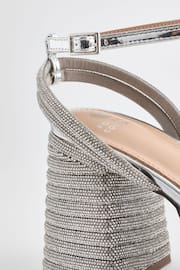 Silver Forever Comfort® Jewel Bling Platform Heels - Image 10 of 10