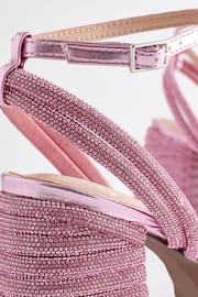 Pink Forever Comfort® Jewel Bling Platform Heels - Image 5 of 6