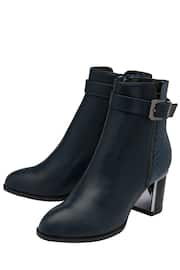 Lotus Navy Blue Ankle Boots - Image 2 of 4