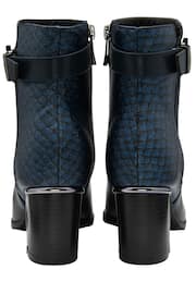 Lotus Navy Blue Ankle Boots - Image 3 of 4