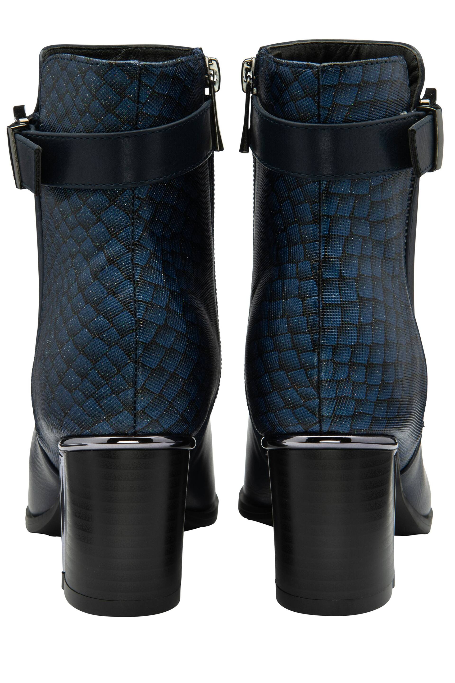 Lotus Navy Blue Ankle Boots - Image 3 of 4