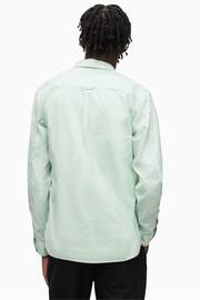 AllSaints Green Hawthorne Long Sleeved Shirt - Image 2 of 4