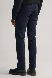 GANT Blue Regular Fit Soft Twill Jeans - Image 2 of 5