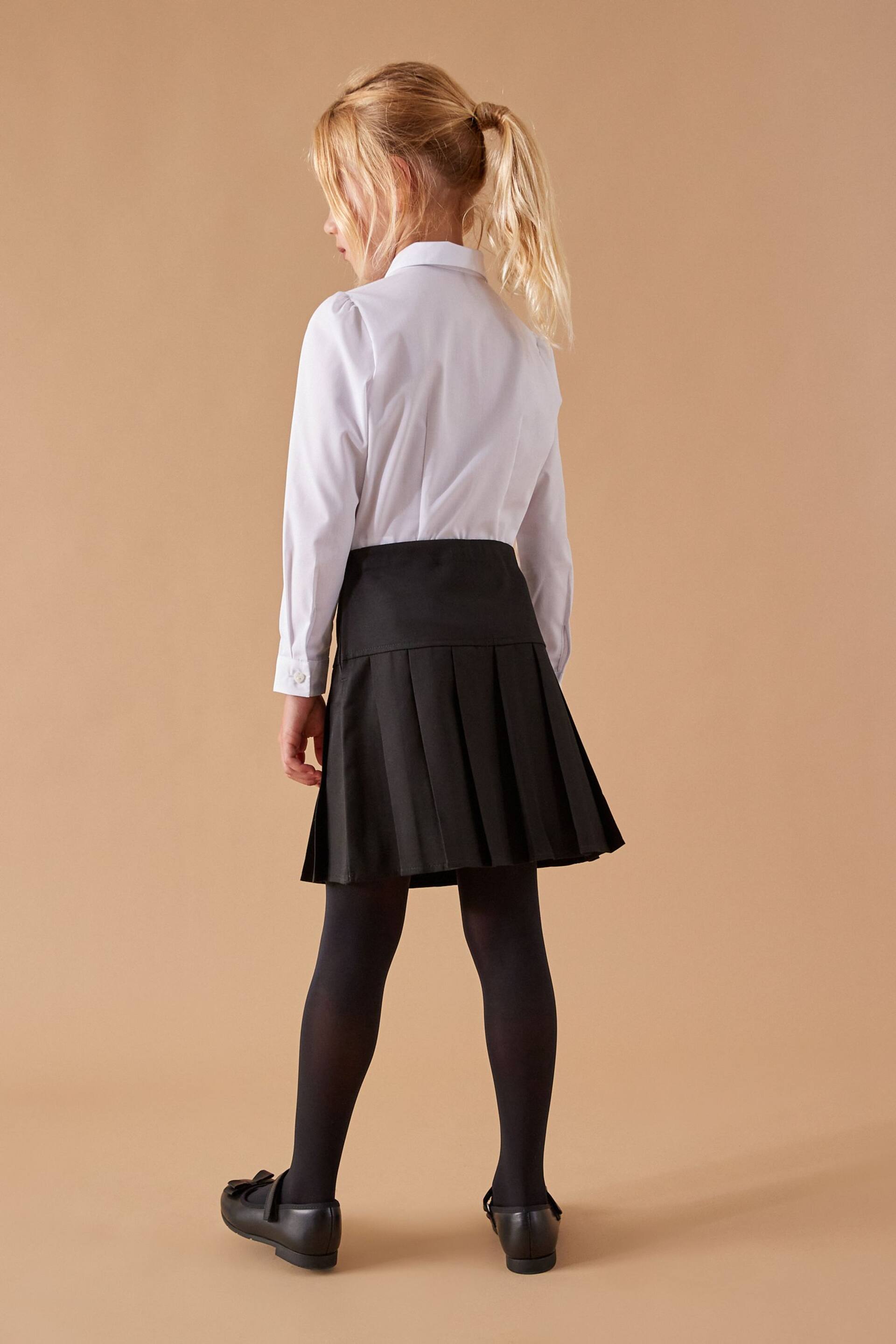 Black Regular Waist Pleat Skirts 2 Pack (3-16yrs) - Image 3 of 6