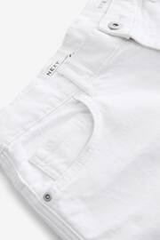 White Garment Dye Denim Shorts - Image 7 of 8