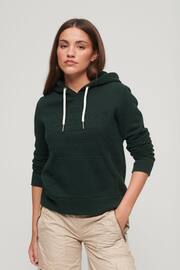 Superdry Green Embossed Vintage Logo Hoodie - Image 1 of 6