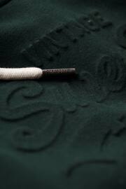 Superdry Green Embossed Vintage Logo Hoodie - Image 6 of 6