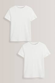 White 2 Pack Short Sleeved Thermal Tops (2-16yrs) - Image 1 of 4