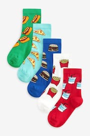 Bright Food Graphic Cotton Rich Socks 5 Pack - Image 1 of 1