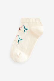 Tonal Stars Cotton Rich Trainer Socks 7 Pack - Image 2 of 8