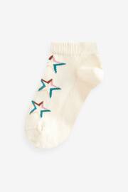 Tonal Stars Cotton Rich Trainer Socks 7 Pack - Image 6 of 8