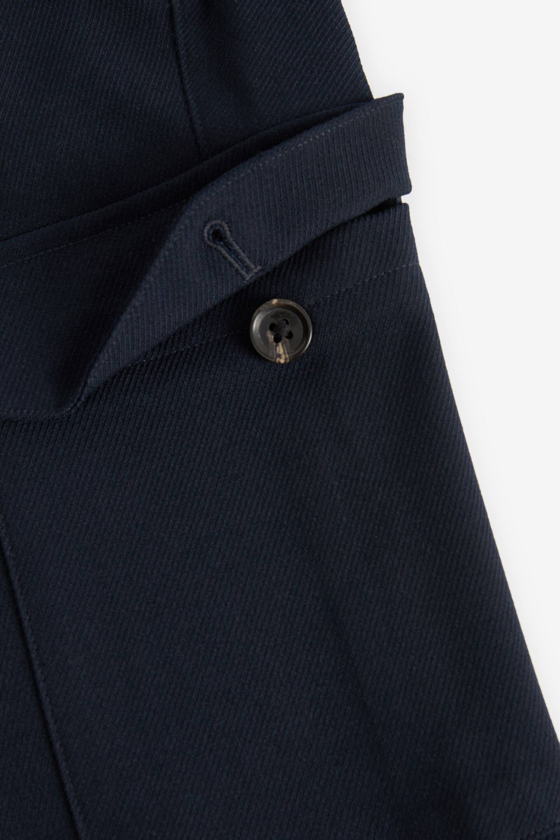 Navy Relaxed Tapered EDIT Twill Cargo Trousers - Image 8 of 9
