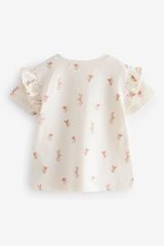 Pink/Cream Short Sleeve T-Shirt 4 Pack (3mths-7yrs) - Image 2 of 3