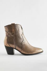 Metallic Extra Wide Fit Forever Comfort® Leather Cowboy/Western Boots - Image 2 of 5