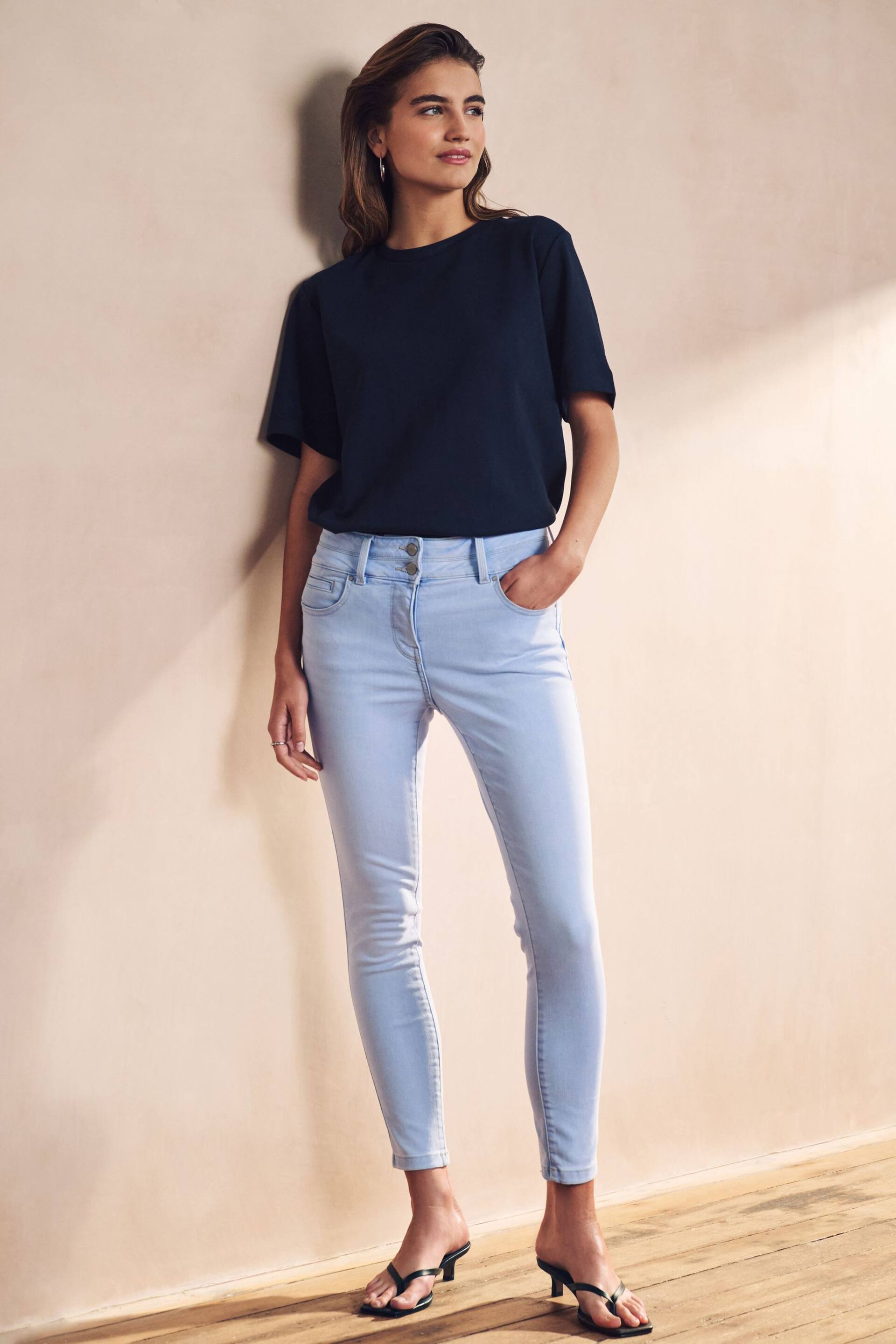 Bleach Blue Lift Slim And Shape Skinny Jeans - Image 1 of 2