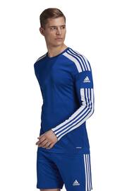 adidas Blue Football Squadra Long Sleeve T-Shirt - Image 1 of 7