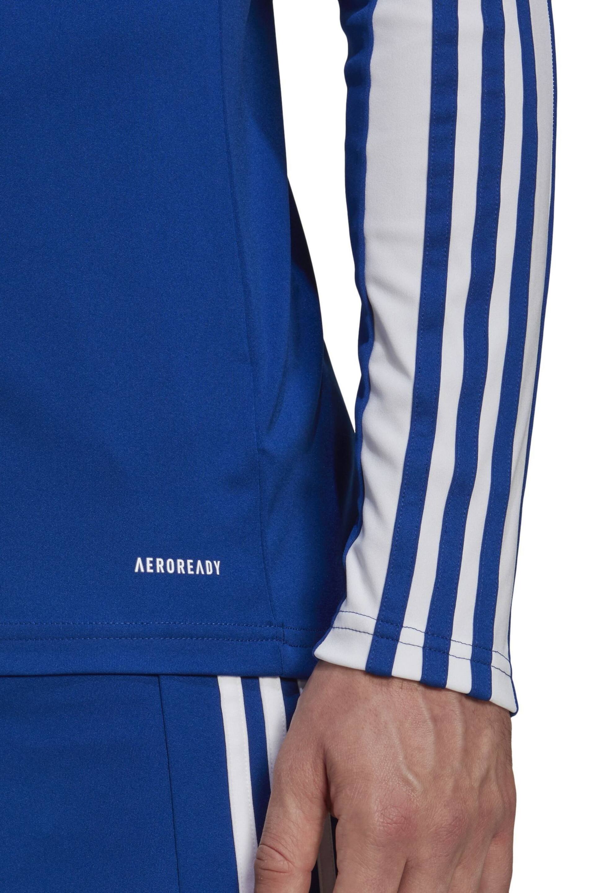 adidas Blue Football Squadra Long Sleeve T-Shirt - Image 5 of 7