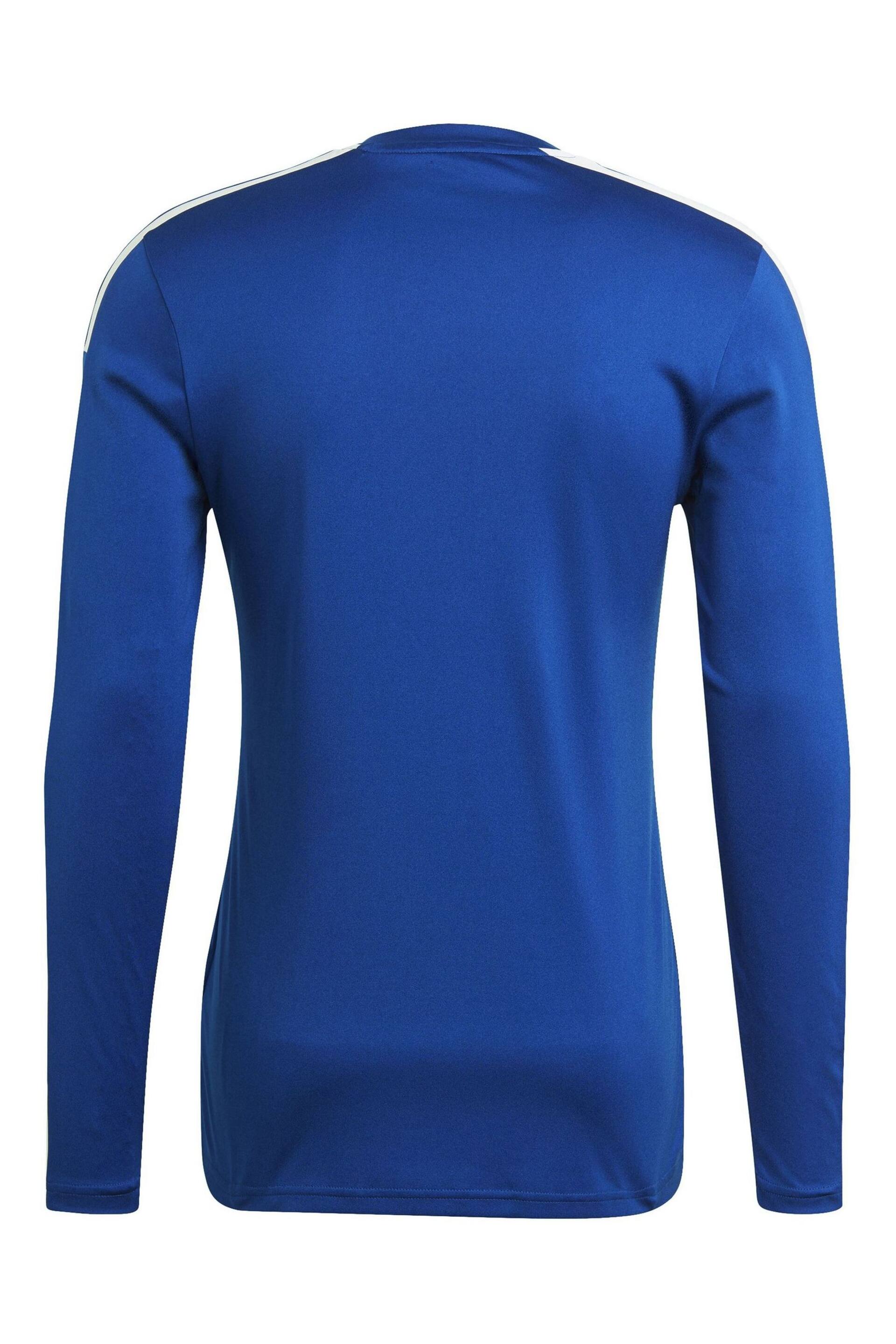 adidas Blue Football Squadra Long Sleeve T-Shirt - Image 7 of 7