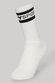 Superdry Blue Coolmax Sport Crew 3 PK Socks - Image 5 of 6