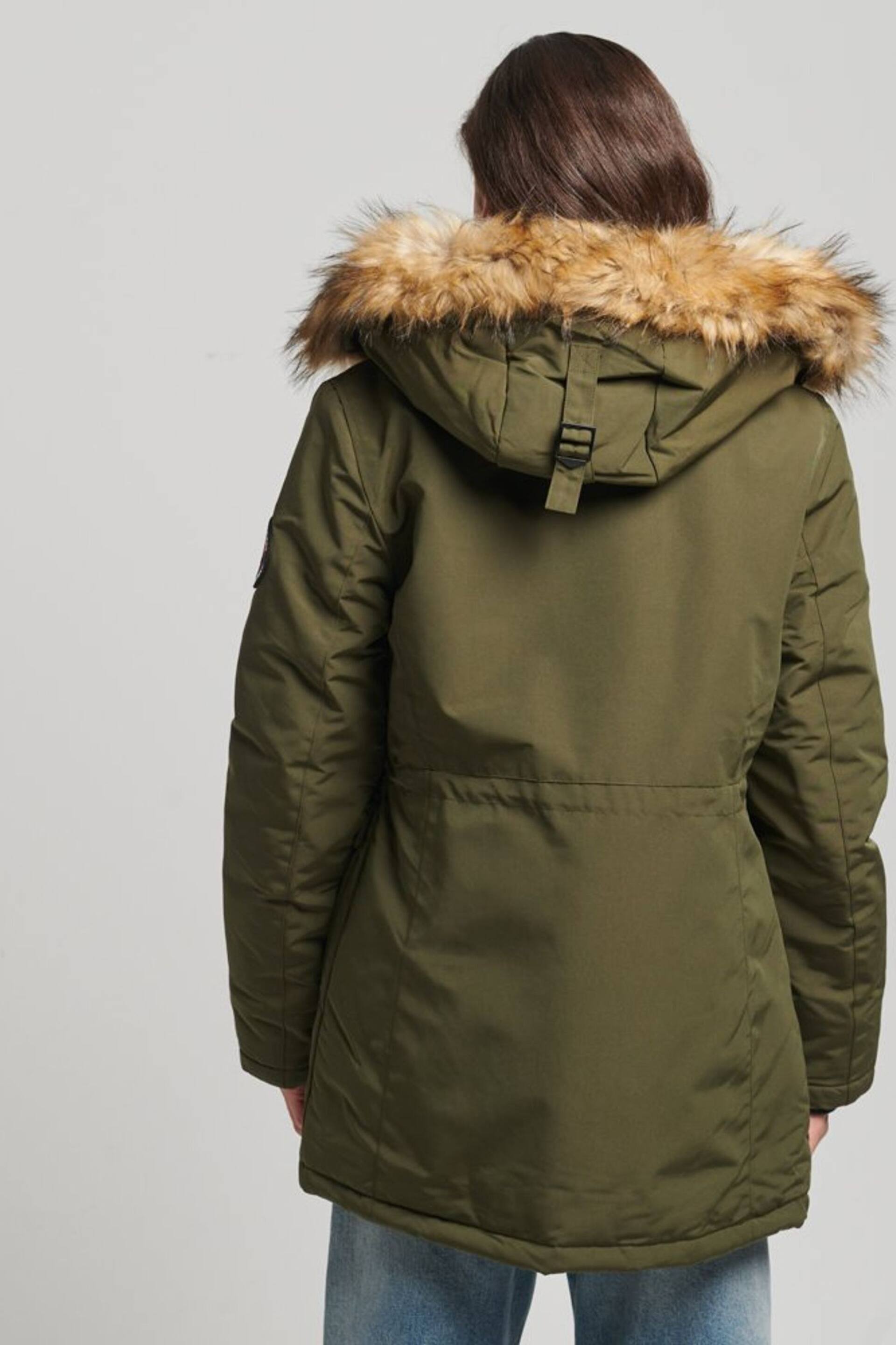 Superdry Olive Green Everest Parka - Image 3 of 5