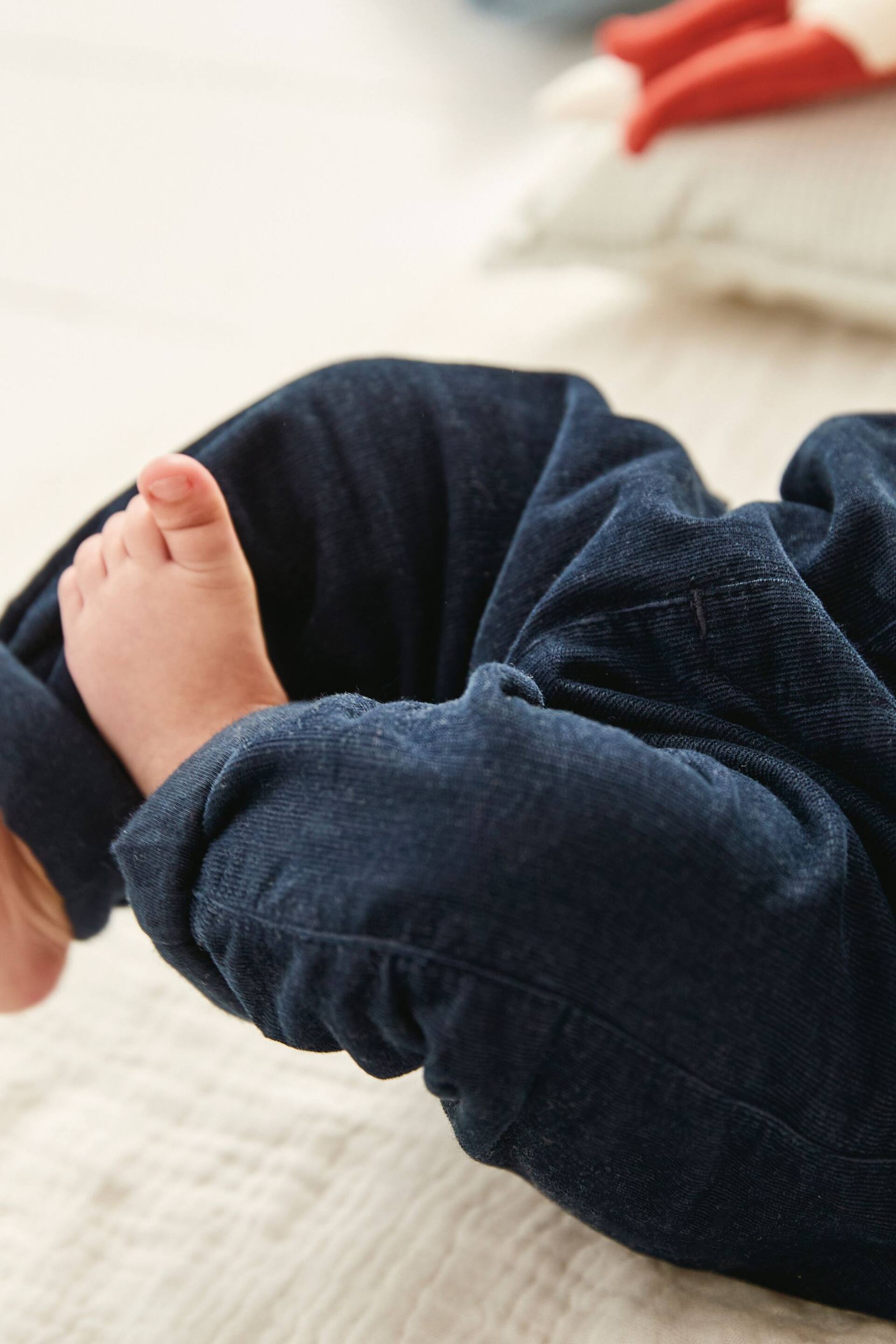 Navy/White 4 Piece Shirt Body, Trousers and Braces Set (0mths-2yrs) - Image 7 of 7