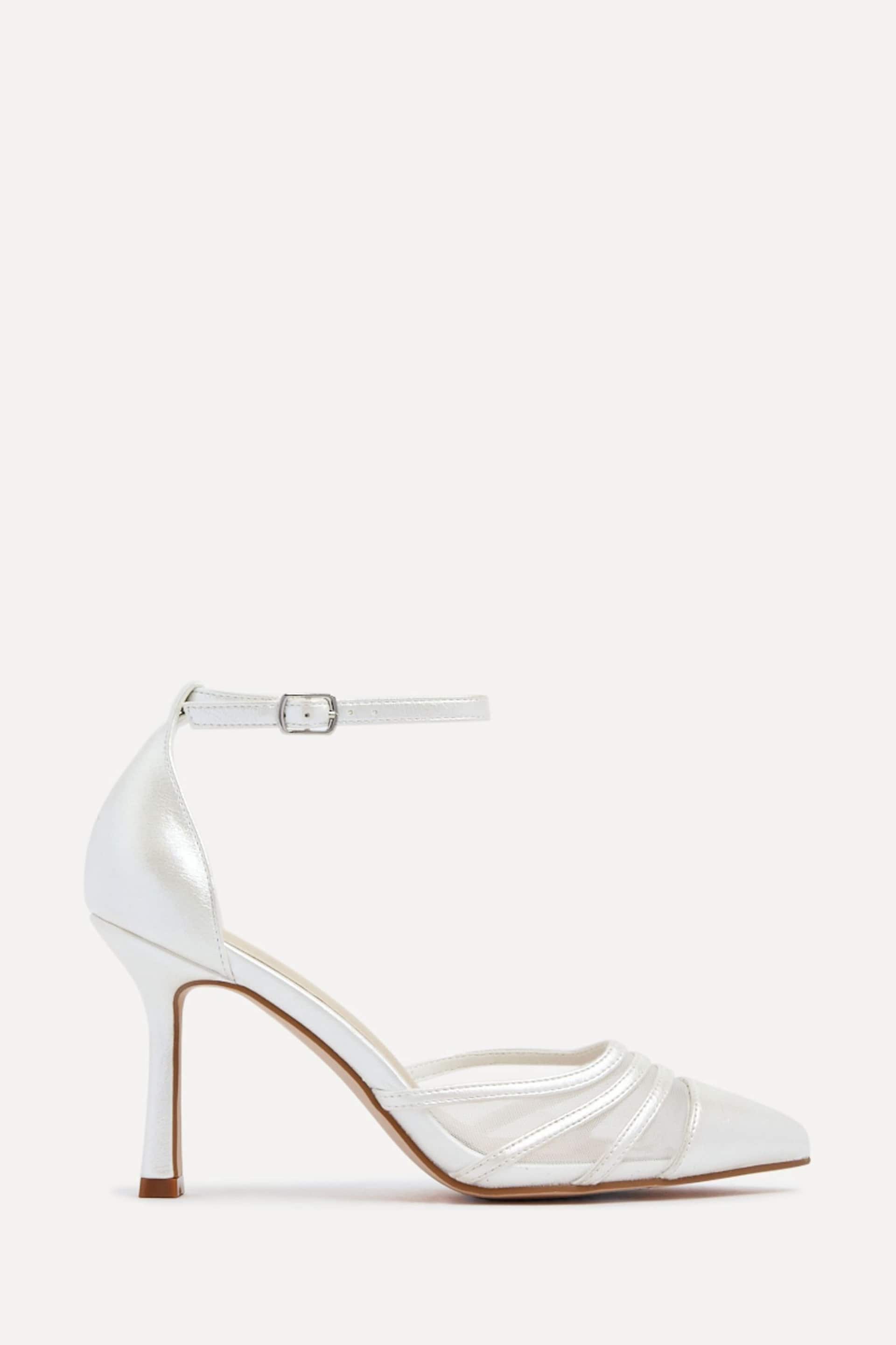 Linzi Natural Rosalind Mesh Court Heels With Ankle Strap - Image 2 of 5