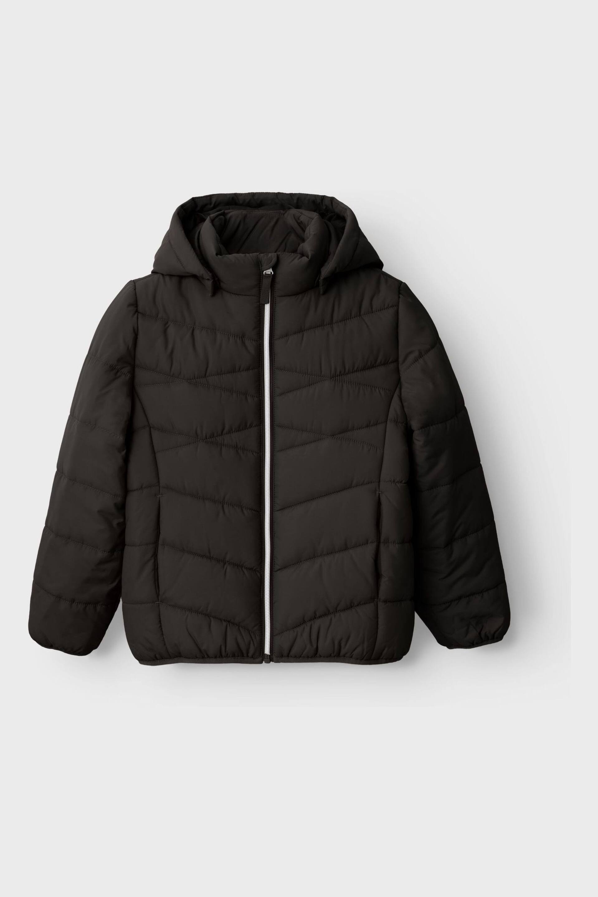 Name It Black Zip Up Padded Jacket - Image 1 of 4