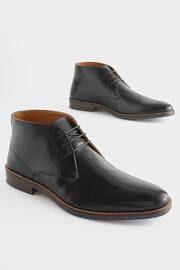 Black Leather Chukka Boots - Image 2 of 6