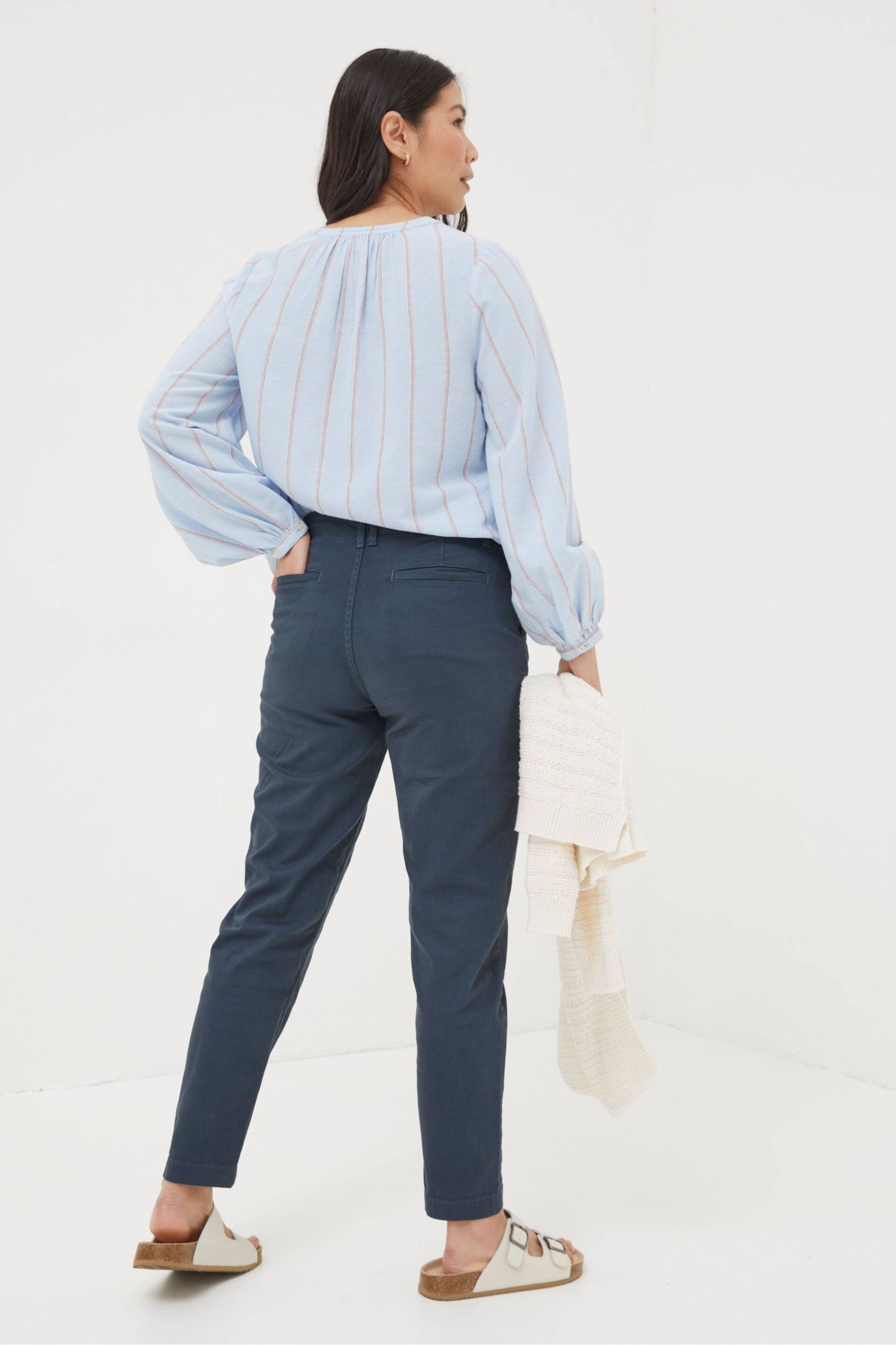FatFace Blue Aspen Chino Trousers - Image 2 of 5