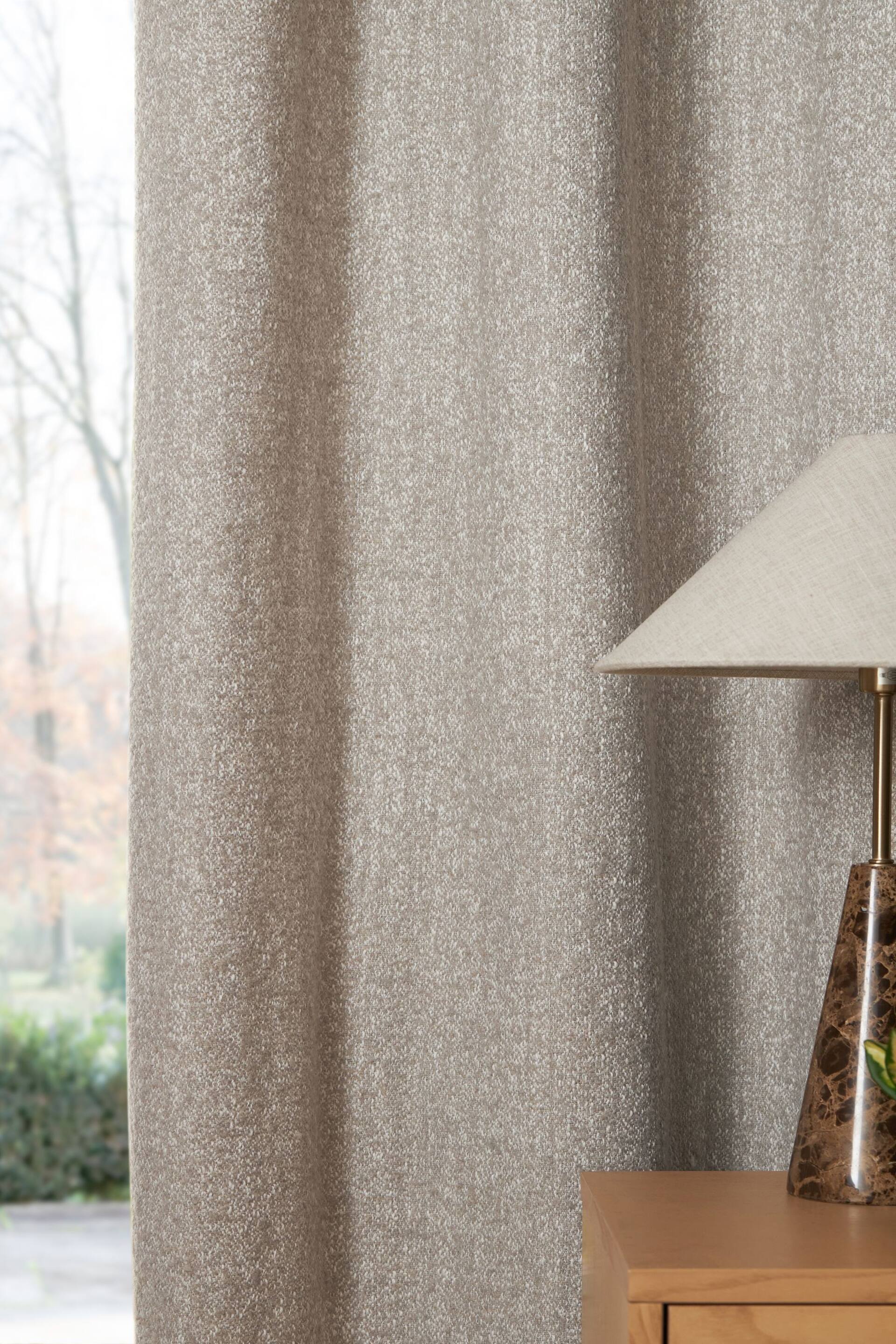 Natural Cosy Texture Super Thermal Eyelet Curtains - Image 3 of 6