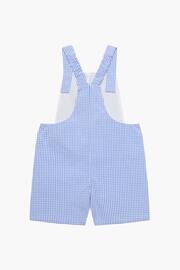 Trotters London Little Pale Gingham Augustus and Friends Alexander Bib Dungress - Image 3 of 4