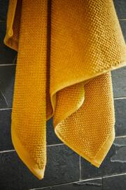 Christy Saffron Brixton - 600 GSM Cotton Textured Bath Towel - Image 4 of 4