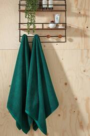 Christy Green Brixton - 600 GSM Cotton Textured Bath Towel - Image 1 of 4