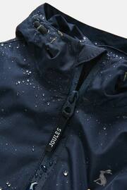 Joules Rainwell Navy Blue Waterproof Packable Raincoat With Hood - Image 3 of 5