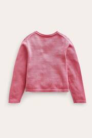 Boden Pink Pointelle Cotton Cardigan - Image 2 of 3