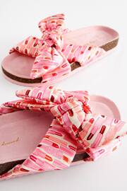 Never Fully Dressed Pink Lipstick Slider Slippers - Image 5 of 7