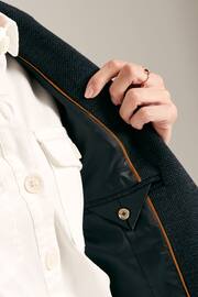 Joules Albury Navy Cotton Blazer - Image 6 of 6