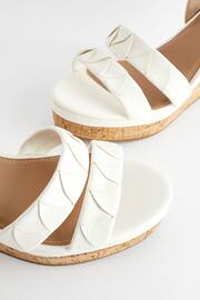 White Regular/Wide Fit Forever Comfort® Double Strap Wedges - Image 3 of 7