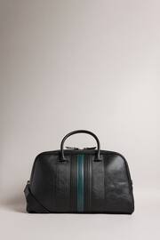 Ted Baker Black Evian Striped Bowler Bag - Image 3 of 5
