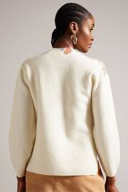 Ted Baker Cream Evhaa Printed Knitted Sweater - Image 2 of 7