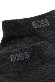 BOSS Dark Grey Ankle Socks 2 Pack - Image 3 of 3