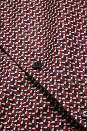 Ted Baker Red Laceby Geo Printed Shirt - Image 5 of 5