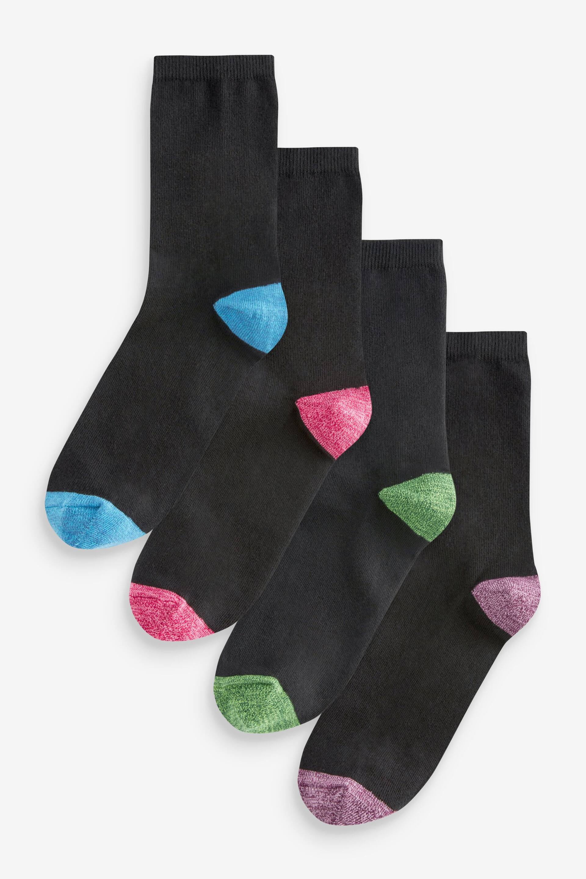 Black Ankle Socks 4 Pack - Image 1 of 5