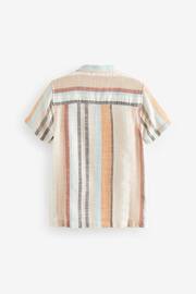 Multi Short Sleeves Textured Stripe Shirt (3-16yrs) - Image 2 of 3