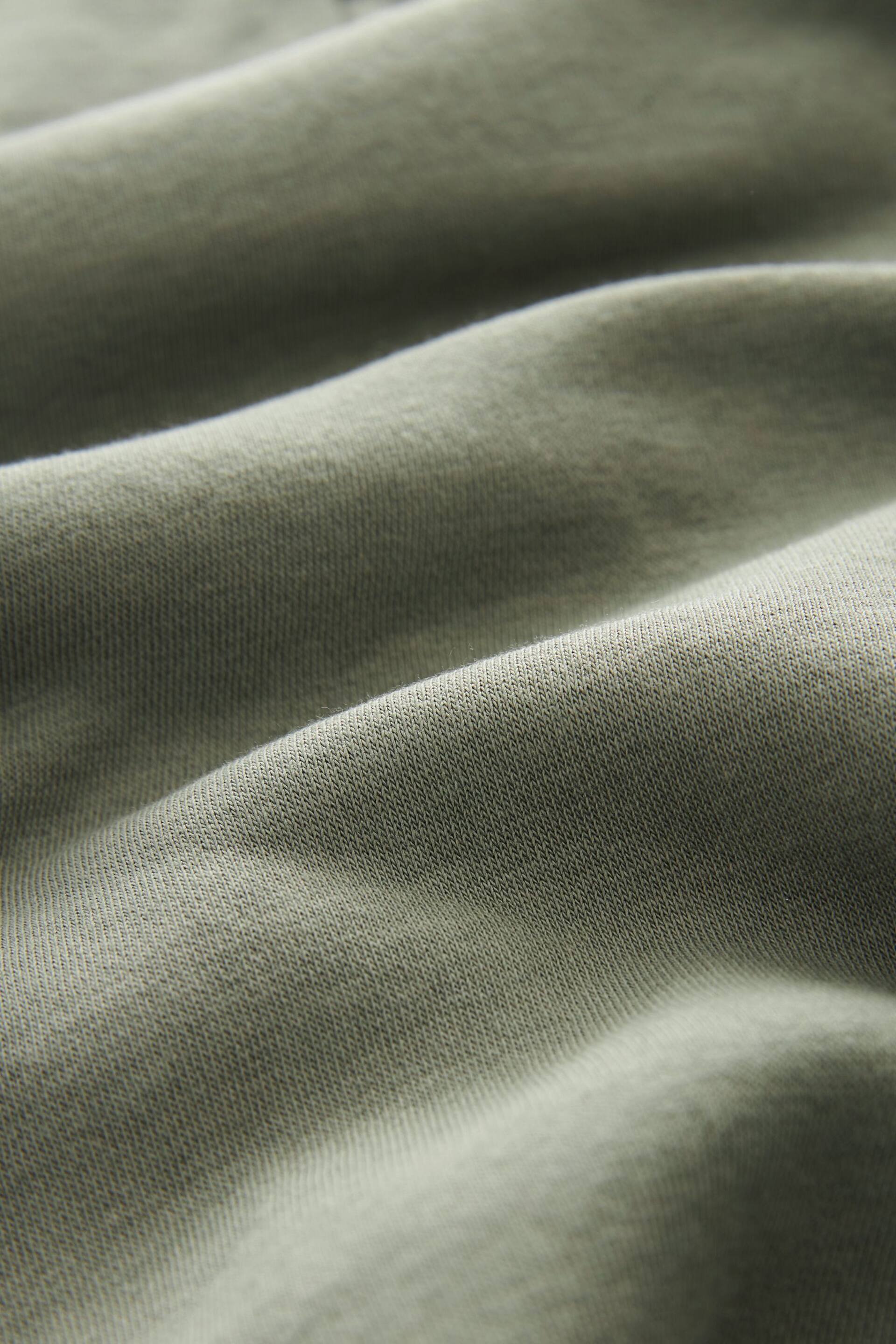 self. Sage Green Rugby Sweat Top - Image 8 of 8